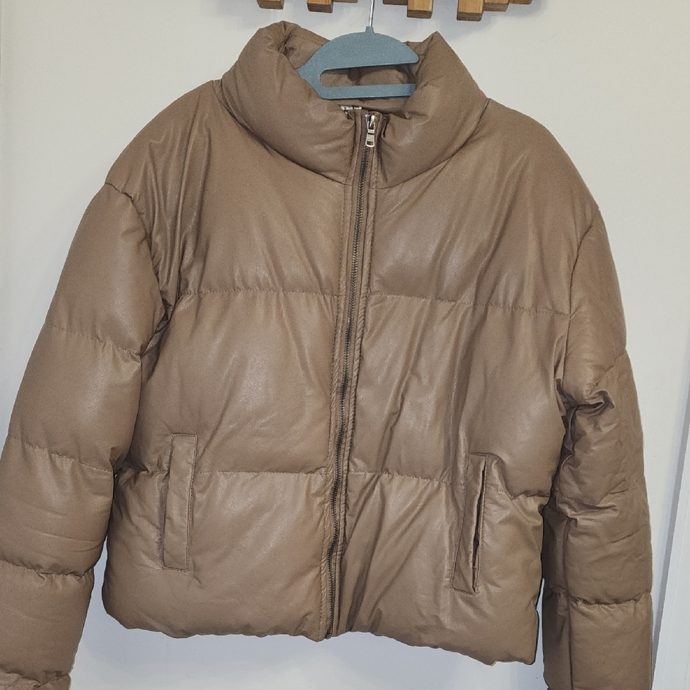 Double Zero Women's Tan Puffer Jacket